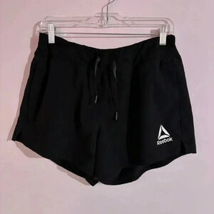 Reebok Running Shorts with Pockets Black Size Large